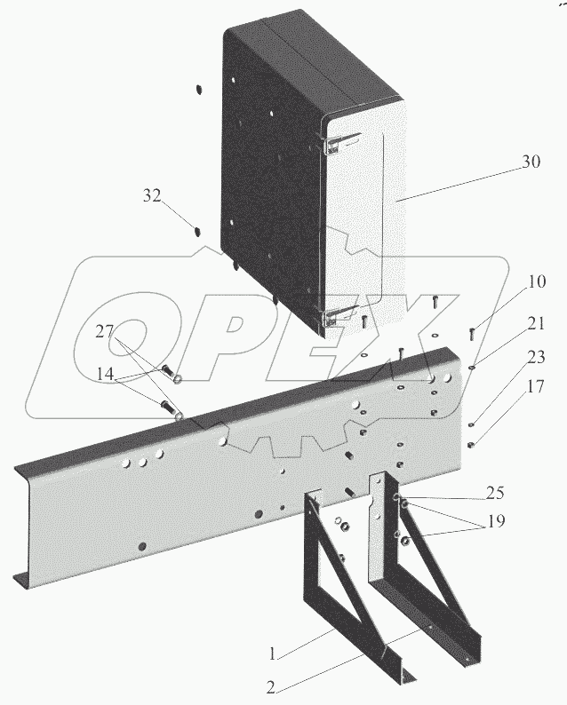  Установка инструментального ящика 551608-8500009