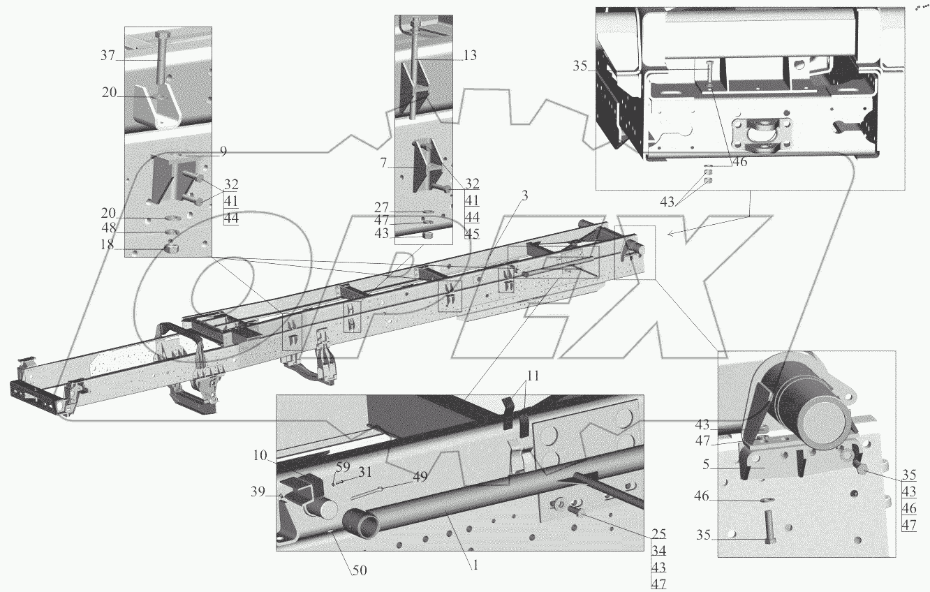  Установка надрамника 651608-8600002