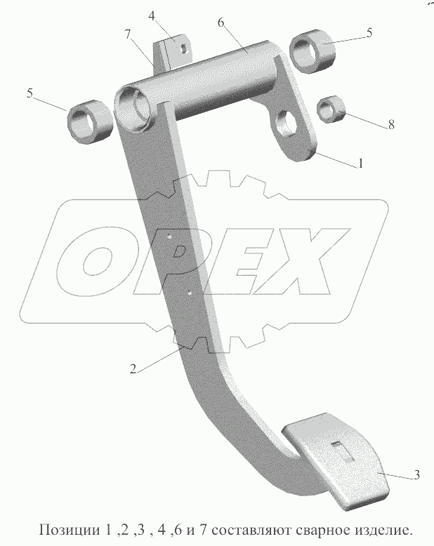  Педаль 6430-3504032