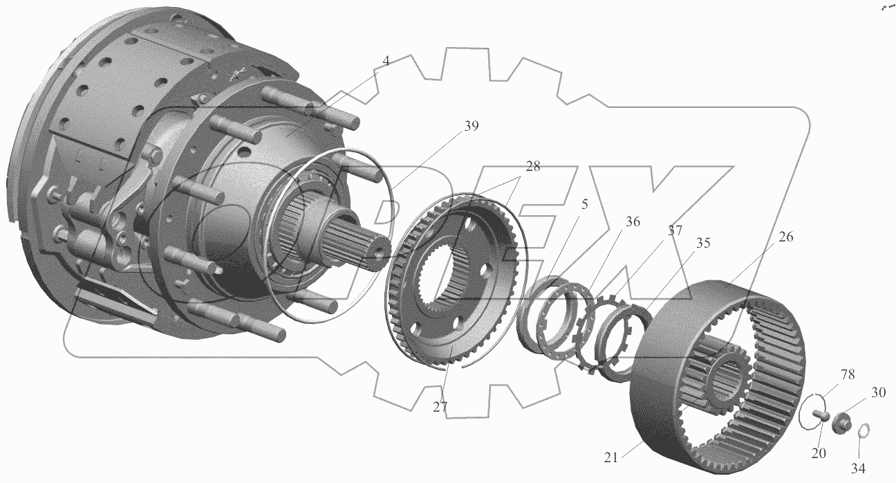  Мост задний