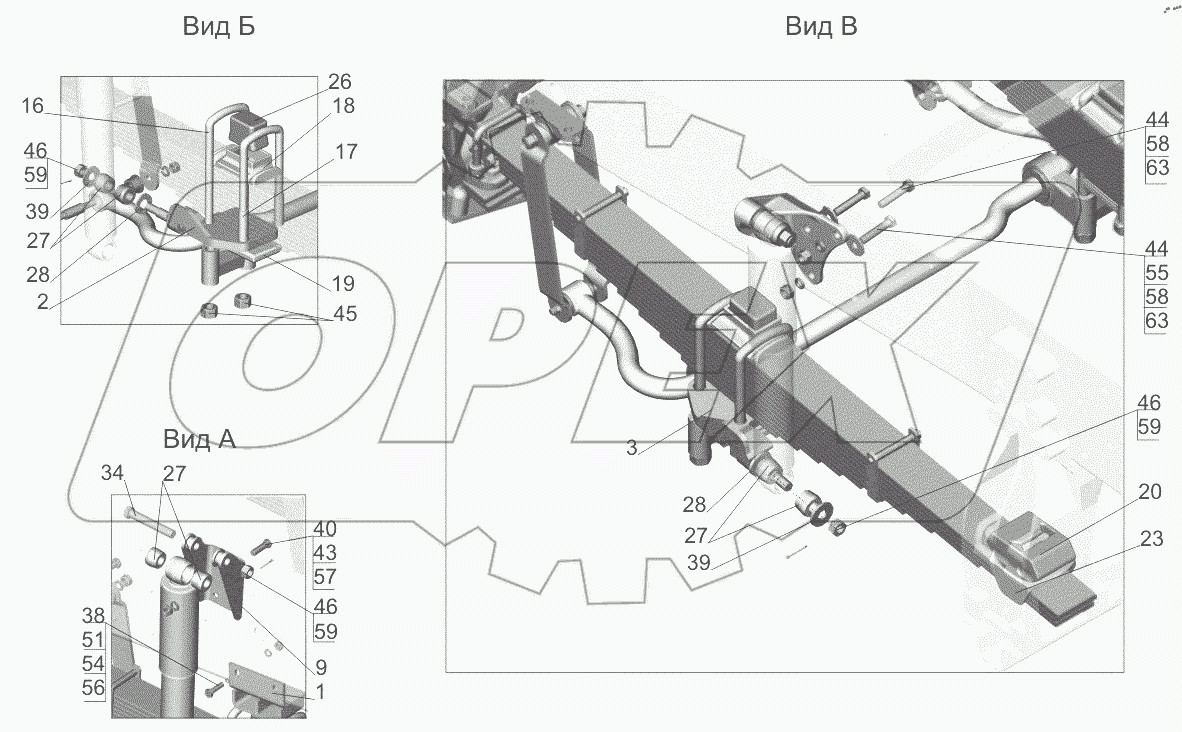  Установка подвески передней 651608-2900001