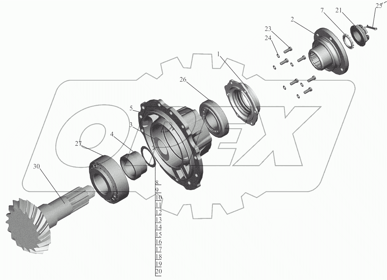  Шестерня ведущая