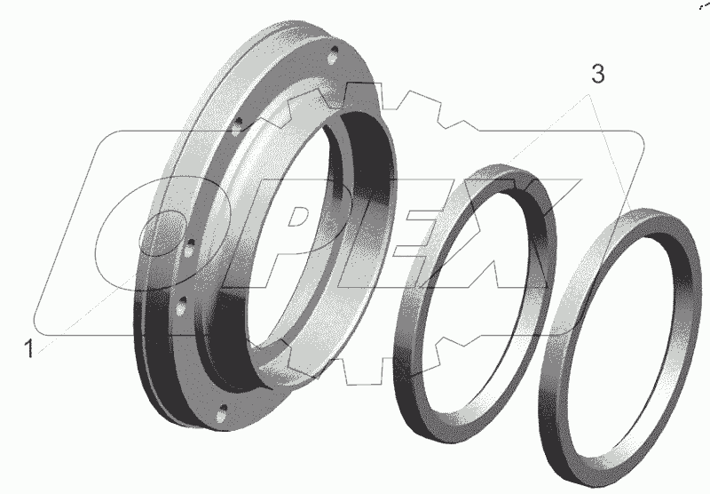  Крышка с манжетами