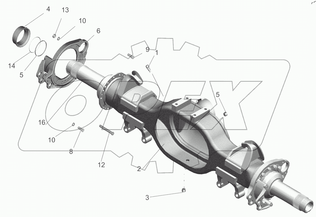  Картер моста 64221-2501010-030