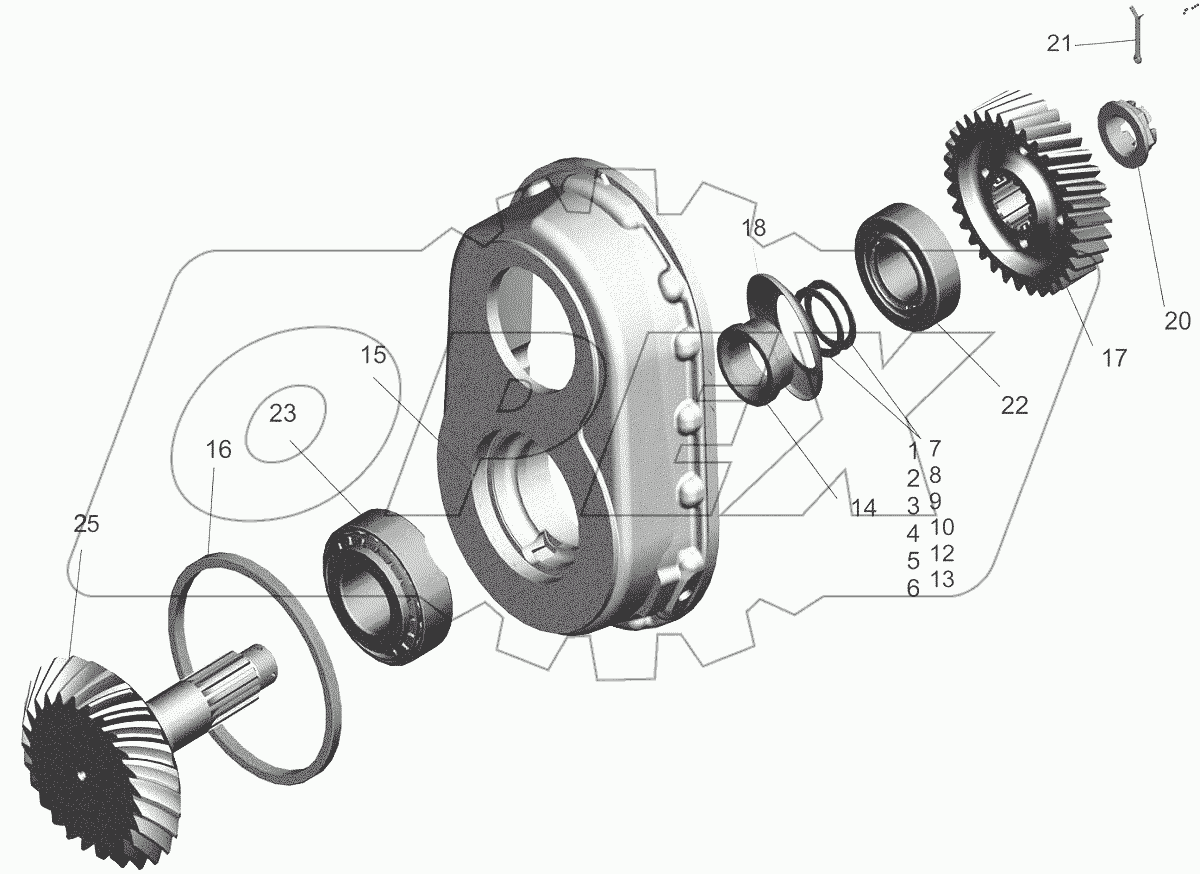  Шестерня ведущая