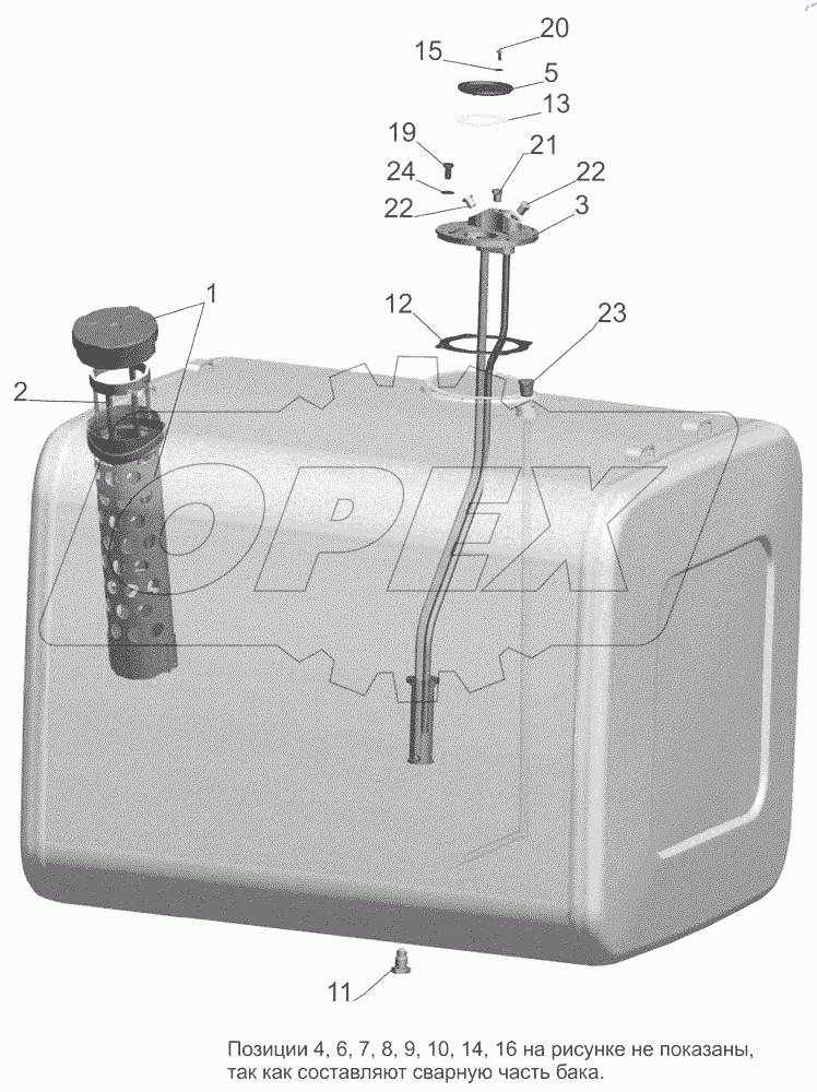 Бак топливный 6501В5-1101010