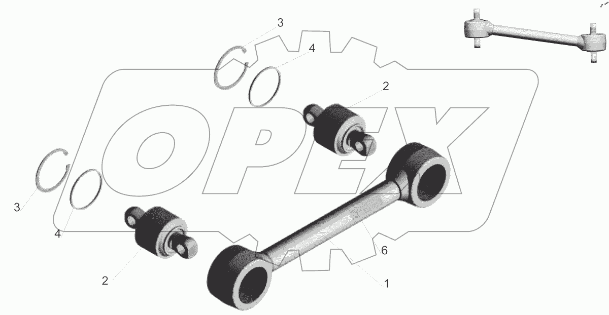  Штанга реактивная 64221-2919014