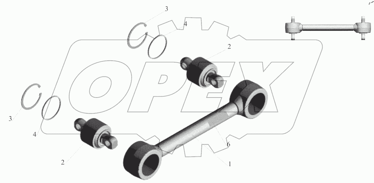  Штанга реактивная 64221-2919015