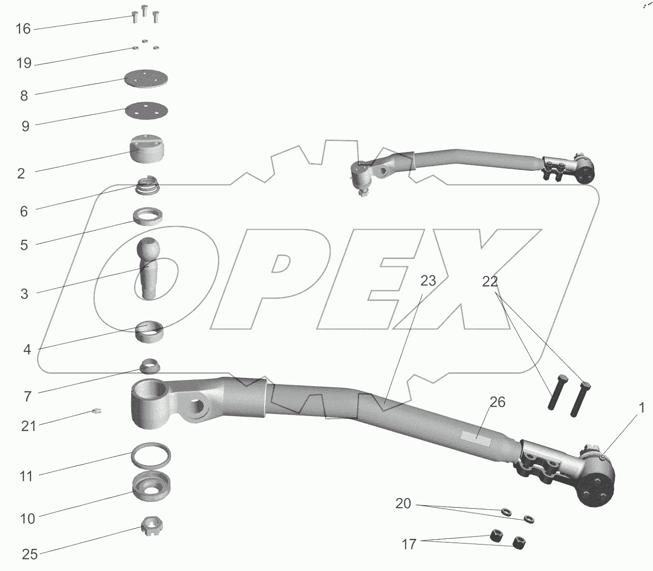 Тяга продольная 6422-3003010-01