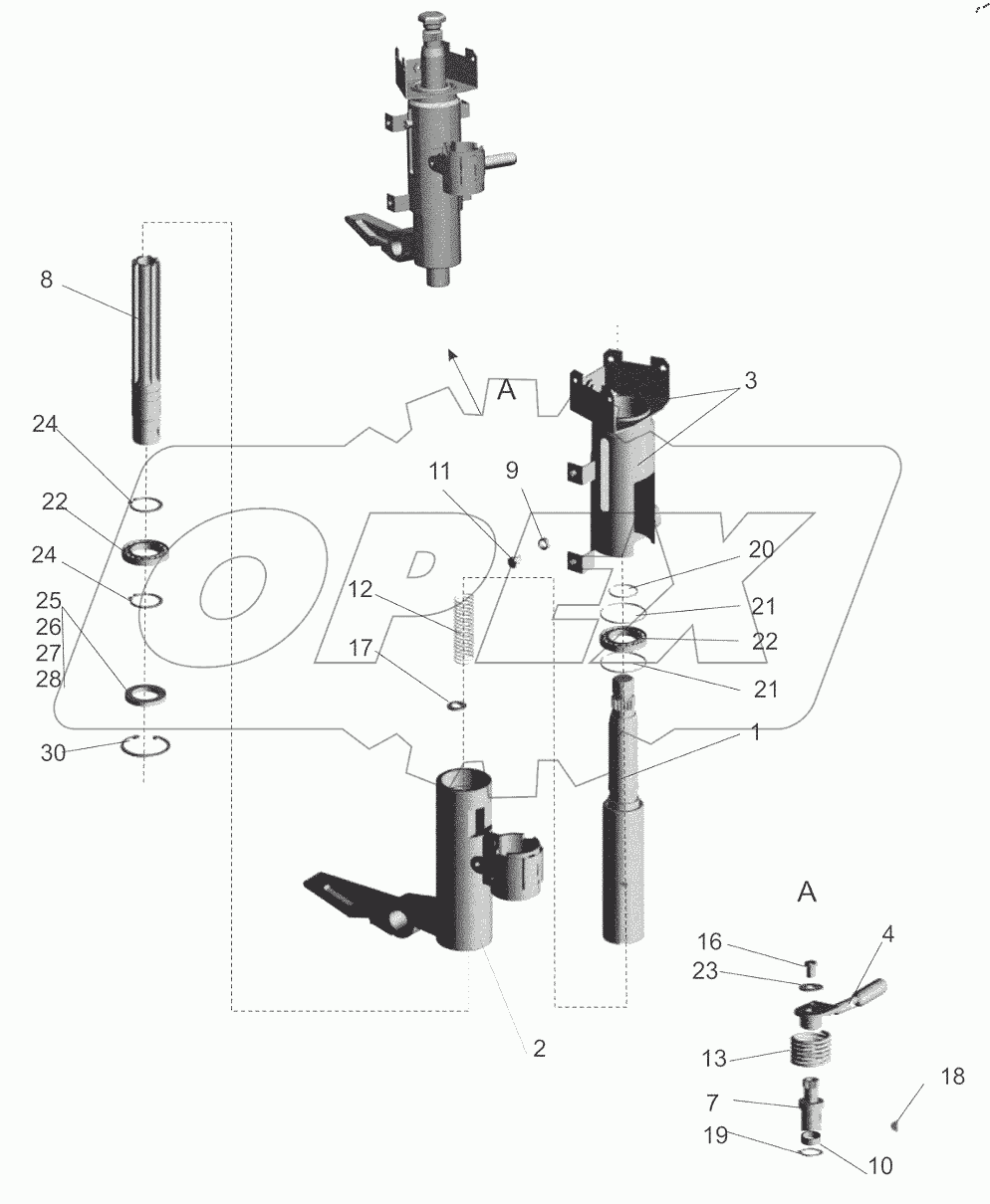  Колонка рулевая 64221-3444010