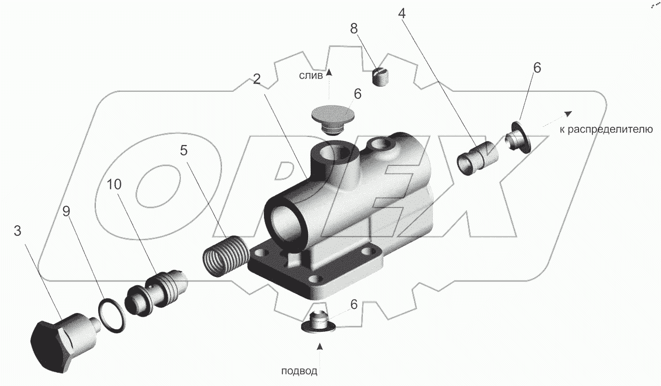  Клапан расхода 6418-3407260