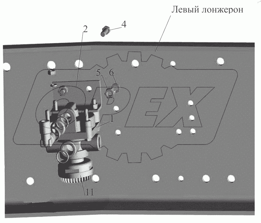 Клапан ускорительный 555102-3518004