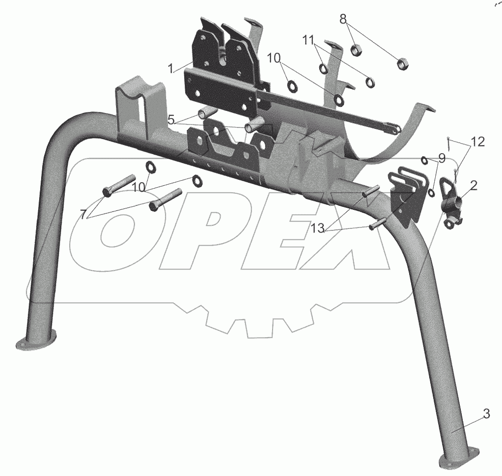  Балка опоры 555102-5001660