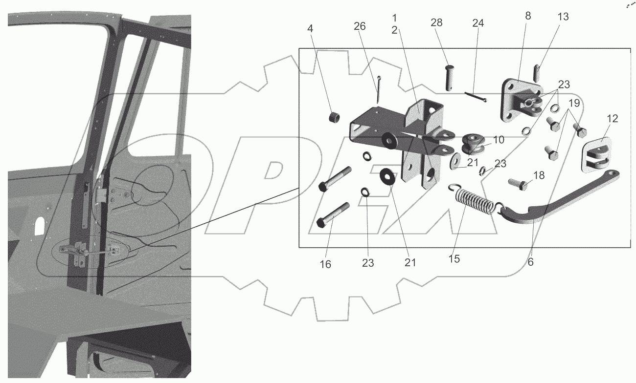 Установка ограничителей 64221-6100006-10