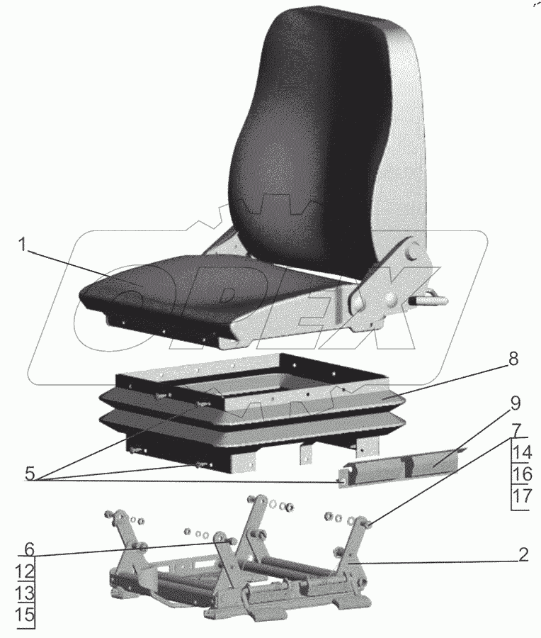  Сиденье водителя 6430-6800010