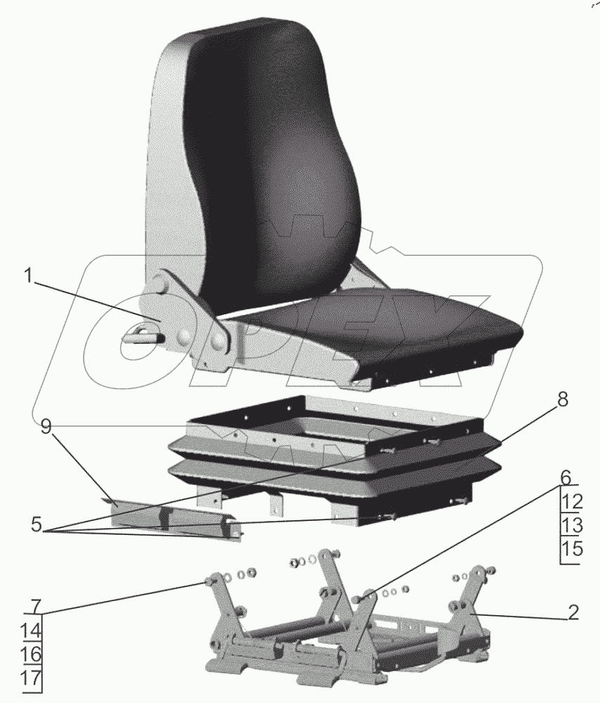  Сиденье переднее 6430-6810010