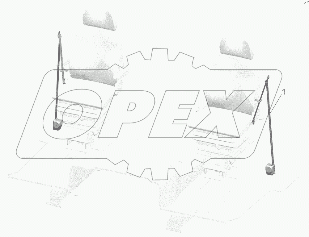  Установка ремней безопасности 54327-8200024