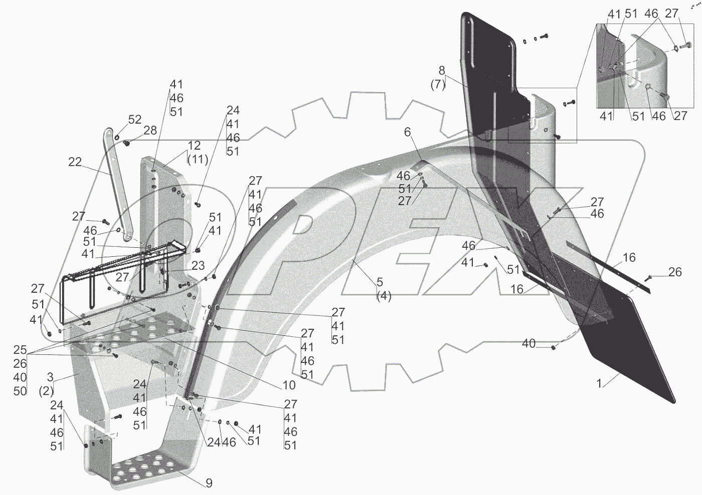  Установка оперения 642508-8400020