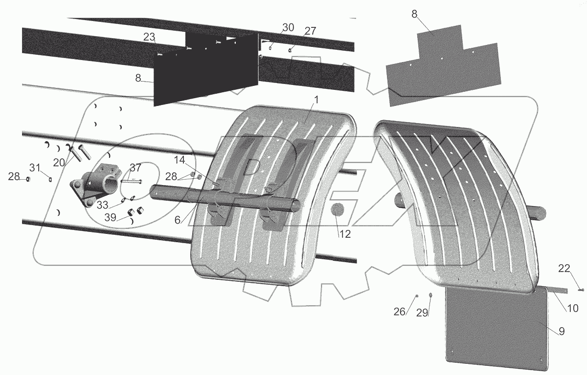  Установка крыльев 651705-8500048