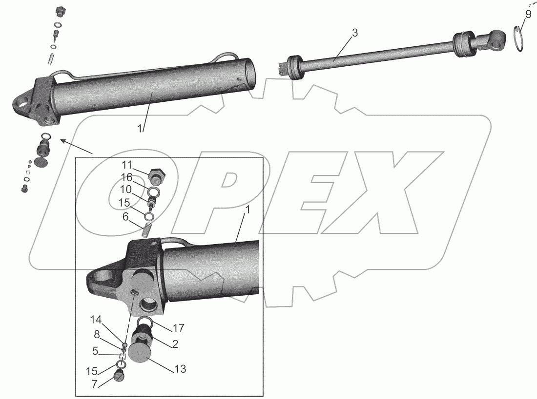  Гидроцилиндр 64221-5003010