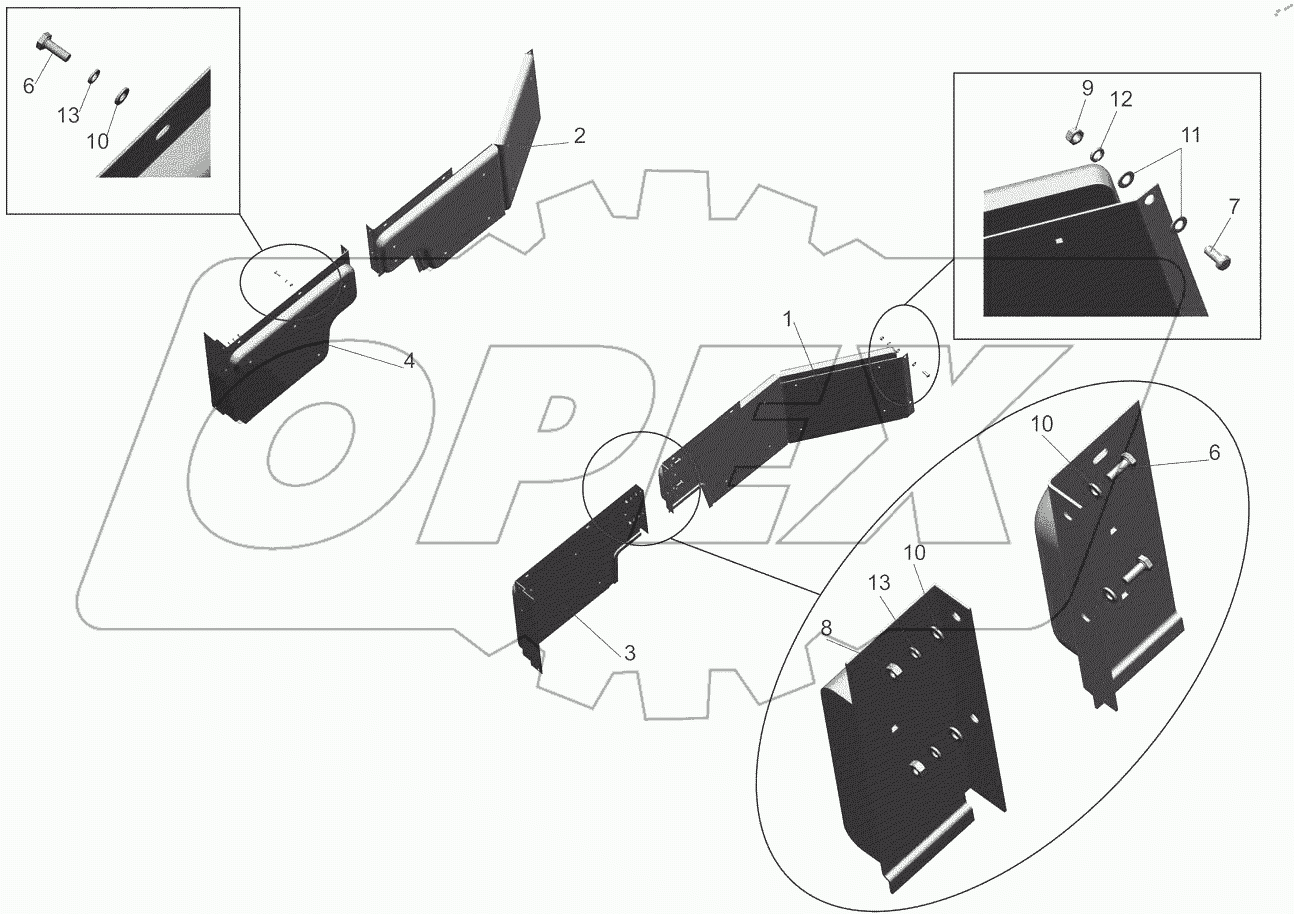  Установка экранов 651705-8400030-070