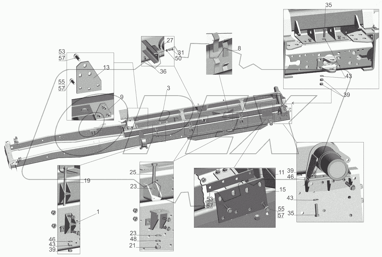  Установка надрамника 651705-8600002