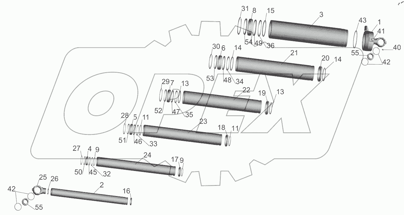 Гидроцилиндр 55165-8603510