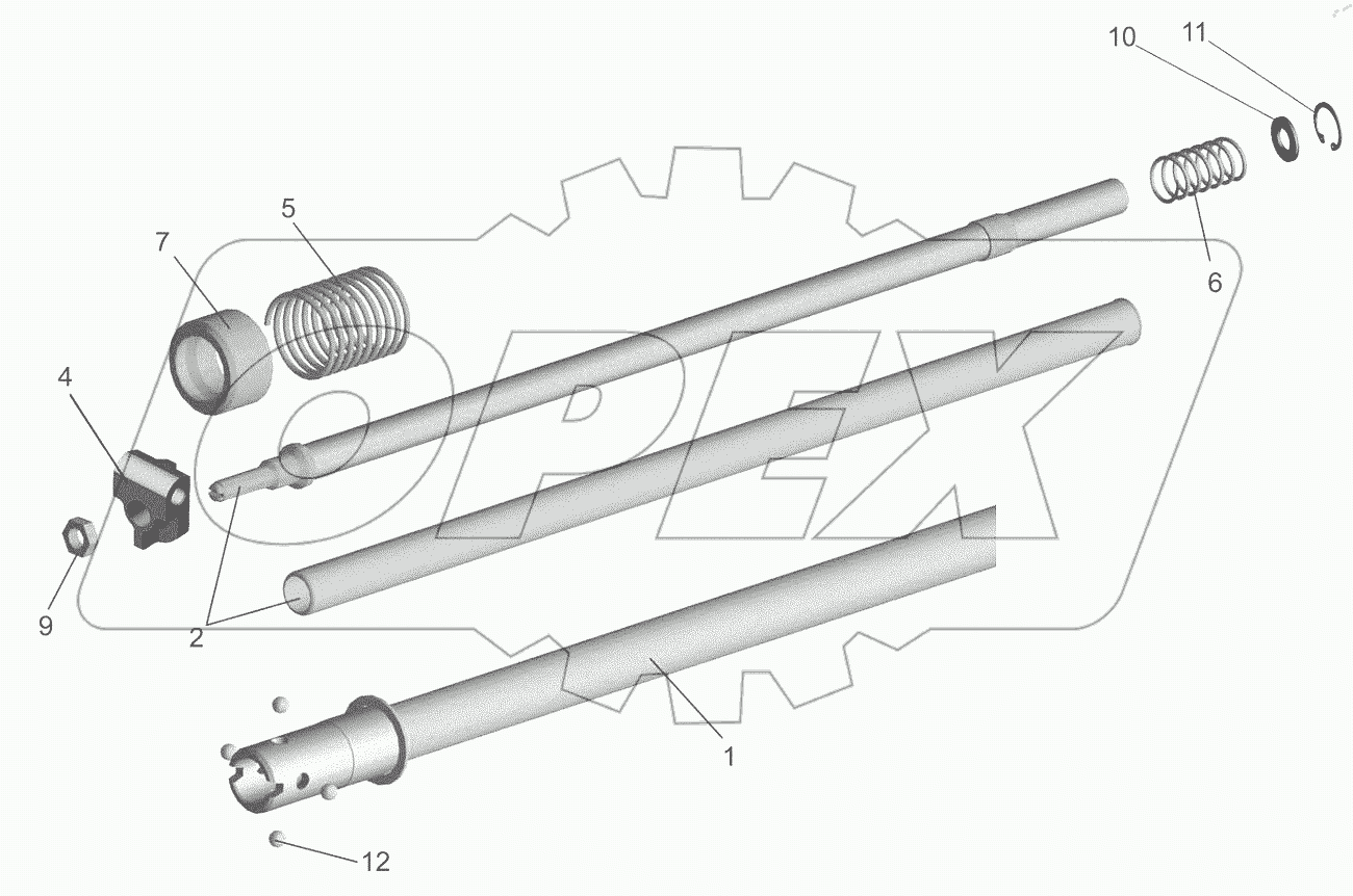  Механизм промежуточный 551639-1703325-001
