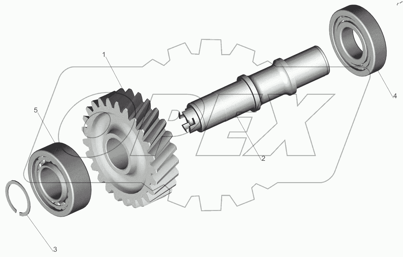  Вал промежуточный 651705-1802084