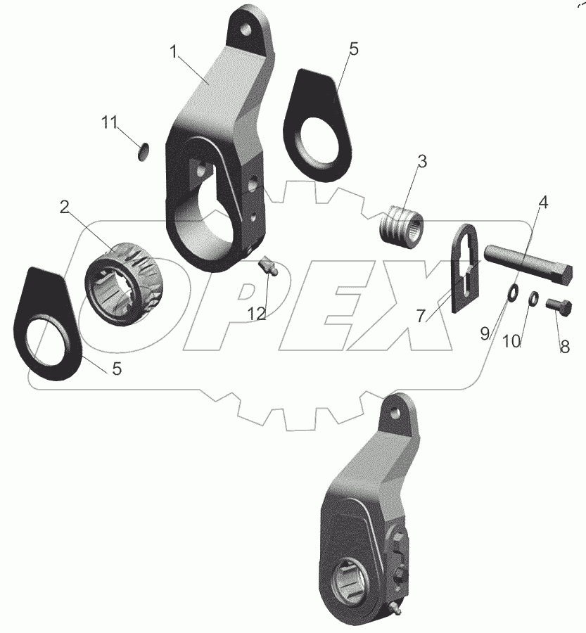  Рычаг регулировочный