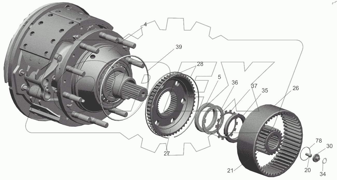  Мост задний