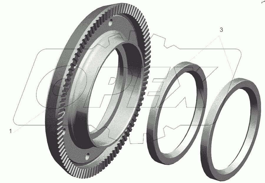  Крышка с манжетами 543266-3104034
