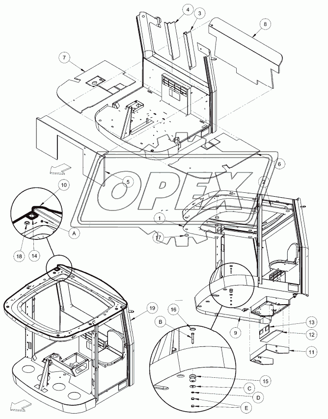 CAB-SEALS GROMMETS MOUNTS AND UPHOLSTERY