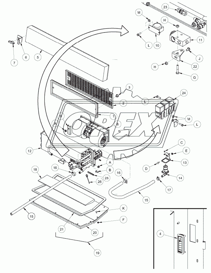 CAB-AIR CONDITIONING AND HEATER