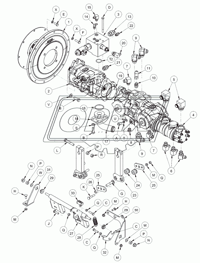 PUMPS, NEUTRAL INTERLOCK AND PINTLE ARMS