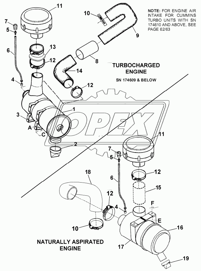 ENGINE AIR INTAKE – CUMMINS ENGINE TRACTOR UNITS