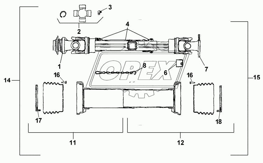 DRIVELINE SERIAL NUMBER 13825 and above