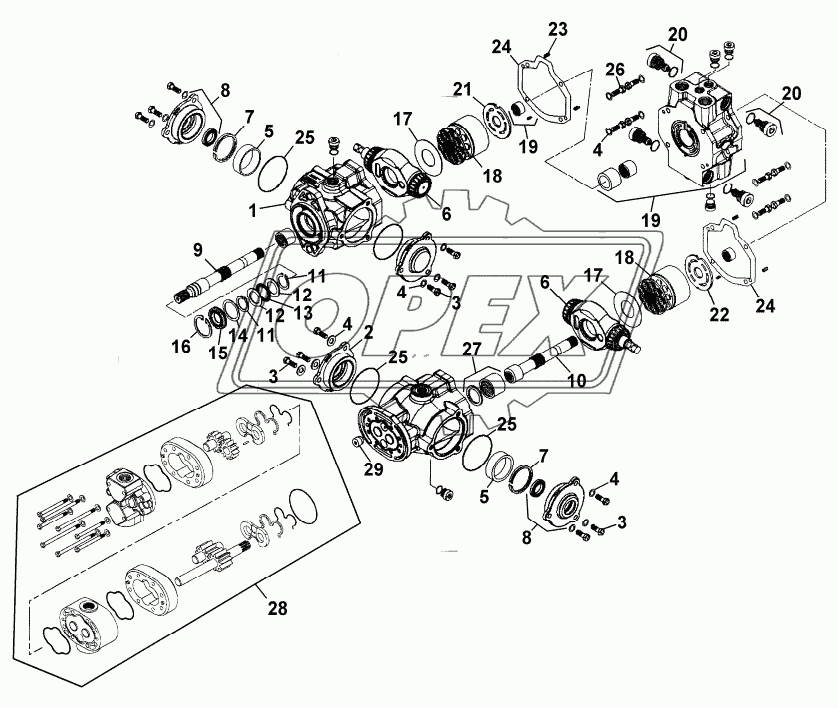 HYDRAULICS: TRIPLE PUMP