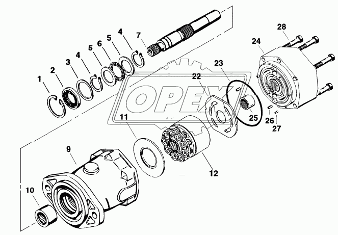 HYDRAULICS: SINGLE SPEED WHEEL MOTOR