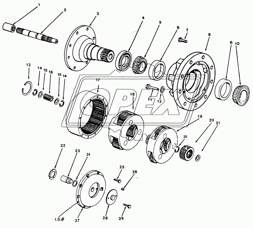 MODEL 6 POWER WHEEL SINGLE SPEED UNITS