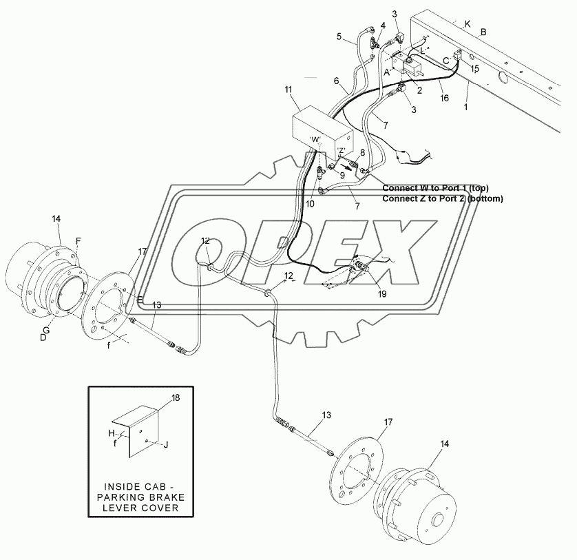 BRAKE ASSEMBLY – XX52i AND XX52c TRACTORS