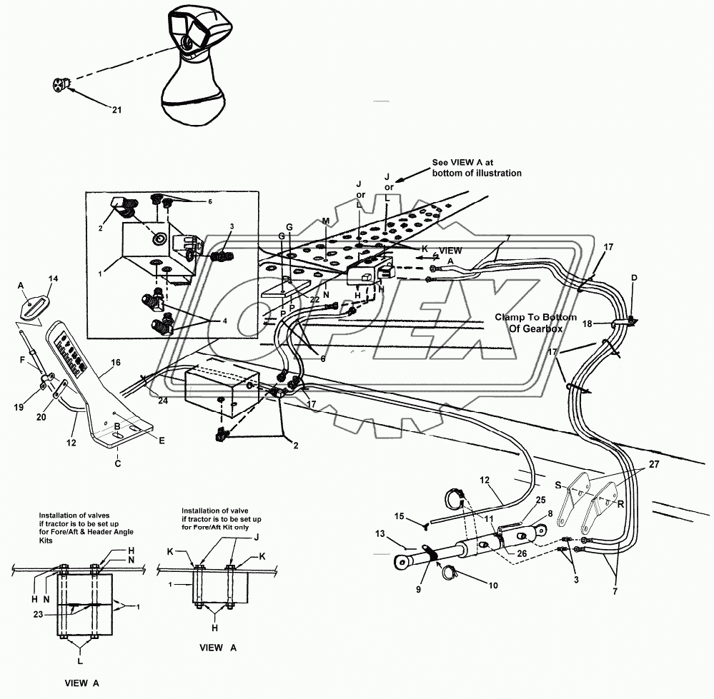 OPTIONAL HYDRAULICS – HEADER ANGLE KIT