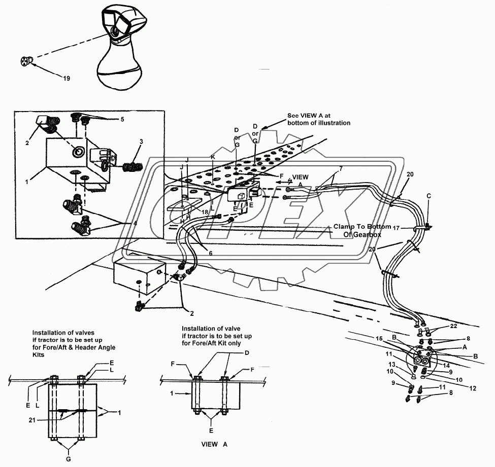 OPTIONAL HYDRAULICS – FORE/AFT KIT