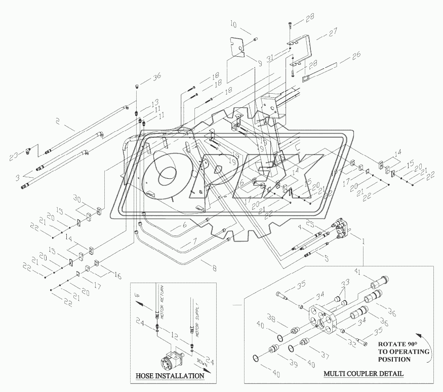 HEADER HYDRAULICS (JOHN DEERE 60 SERIES)