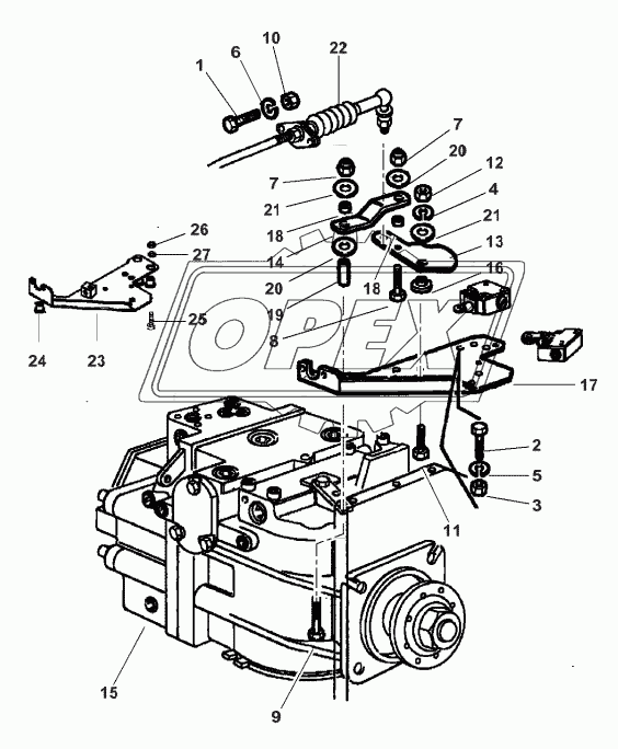 Multifunction Lever For Hydrostatic Transmission 1