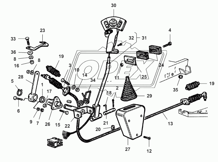 Multifunction Lever For Hydrostatic Transmission 3