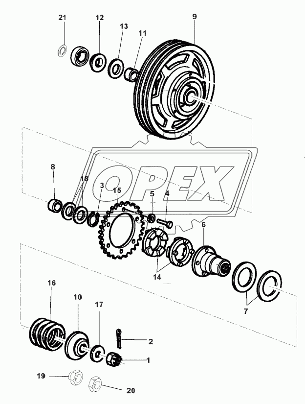 Front Elevator-Control Pulley