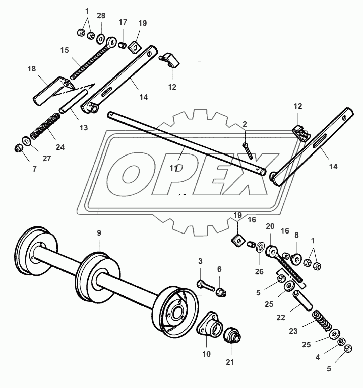 Front Elevator-Lower Roller