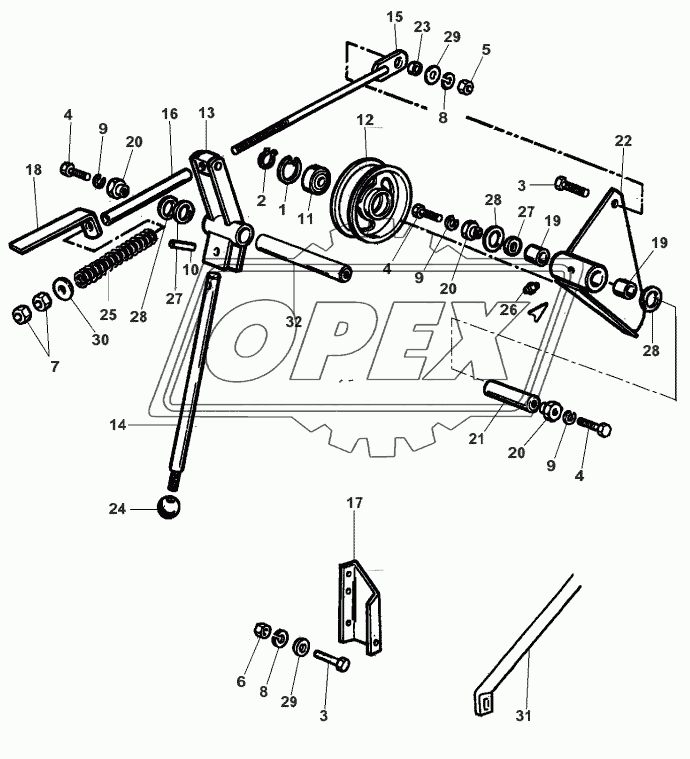 Straw Chopper-Drive Clutch