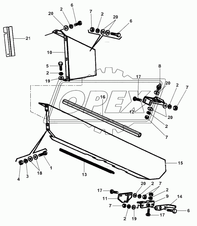 Straw Chopper-Drive Guard